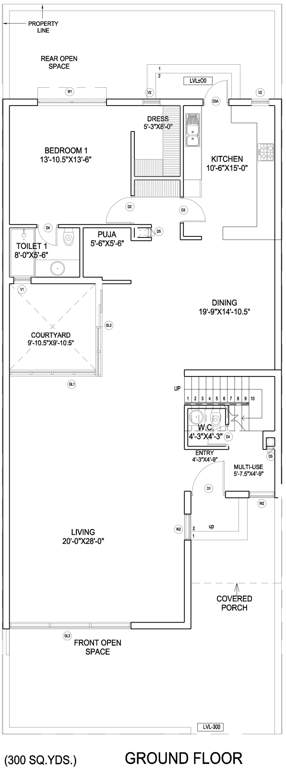 Wave The Villas (3BHK+4T (3,563 sq ft)   Servant Room 3563 sq ft)