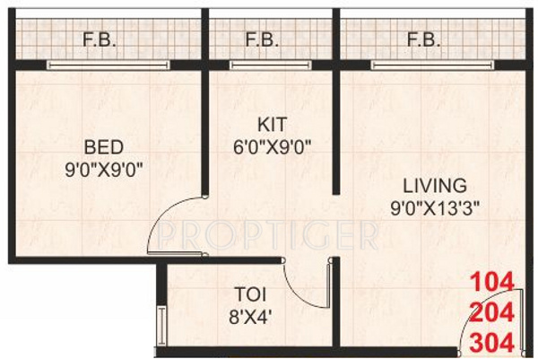 Space Krishna Park (1BHK+1T (405 sq ft) 405 sq ft) Space Krishna Park (1BHK+1T (405 sq ft) 405 sq ft)