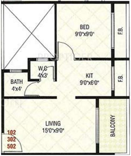 Radhe Krishna Residency (1BHK+1T (635 sq ft) 635 sq ft)