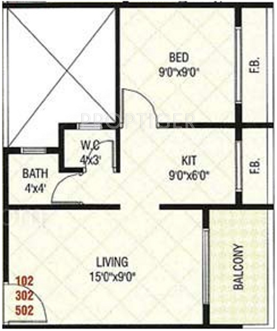 Radhe Krishna Residency (1BHK+1T (635 sq ft) 635 sq ft)