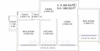 Khandelwal Yash Park (2BHK+2T (1,060 sq ft) 1060 sq ft) Khandelwal Yash Park (2BHK+2T (1,060 sq ft) 1060 sq ft)