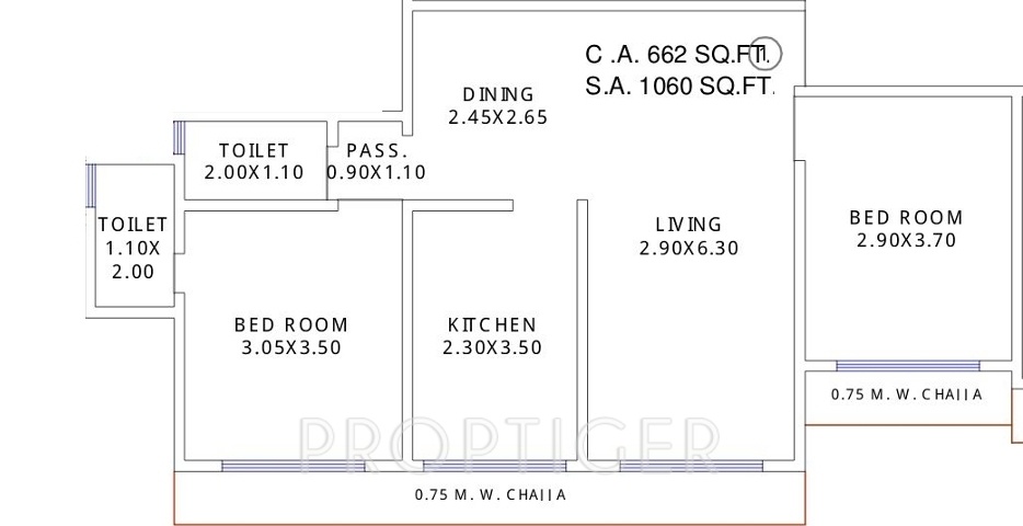 Khandelwal Yash Park (2BHK+2T (1,060 sq ft) 1060 sq ft) Khandelwal Yash Park (2BHK+2T (1,060 sq ft) 1060 sq ft)