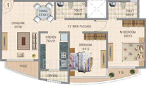 Arihant Mandapeshwar Kripa (2BHK+2T (1,125 sq ft) 1125 sq ft)