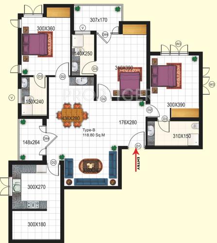Samson Yellow Sapphire (3BHK+3T (1,650 sq ft) 1650 sq ft) Samson Yellow Sapphire (3BHK+3T (1,650 sq ft) 1650 sq ft)