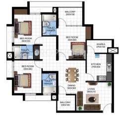 Samson Oak Dale (3BHK+3T (1,406 sq ft) 1406 sq ft) Samson Oak Dale (3BHK+3T (1,406 sq ft) 1406 sq ft)