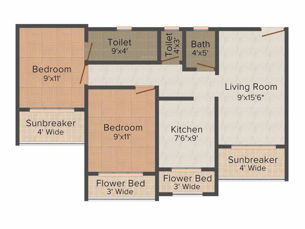 Shagun Jalaram Dhaam (2BHK+2T (945 sq ft) 945 sq ft)