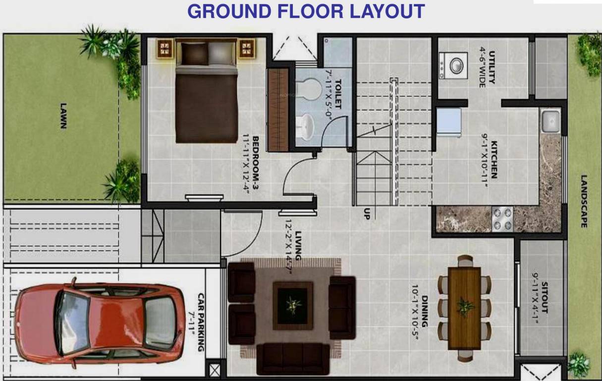 TATA New Haven Creast (4BHK+4T (1,973 sq ft) 1973 sq ft)