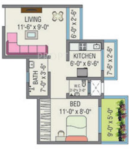 JSB Nakshatra Greens (1BHK+1T (540 sq ft) 540 sq ft) JSB Nakshatra Greens (1BHK+1T (540 sq ft) 540 sq ft)
