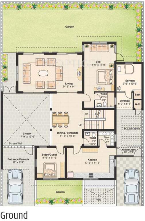 Saumya Aryaman (5BHK+5T (4,950 sq ft)   Servant Room 4950 sq ft)