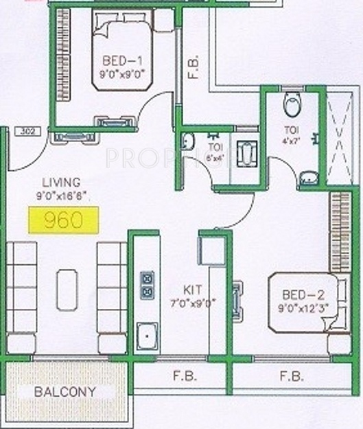 Panchnand Corner (2BHK+2T (960 sq ft) 960 sq ft) Panchnand Corner (2BHK+2T (960 sq ft) 960 sq ft)