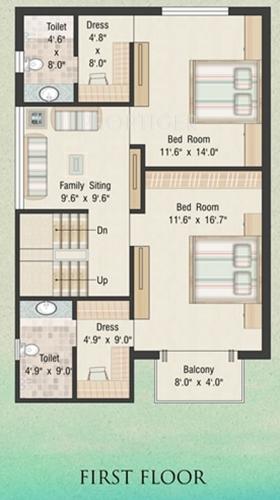 Earth Arise (4BHK+4T (2,500 sq ft) 2500 sq ft)