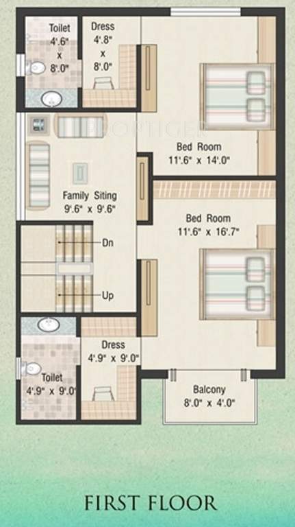 Earth Arise (4BHK+4T (2,500 sq ft) 2500 sq ft)