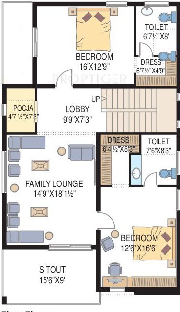 Tudor Ken (3BHK+3T (3,250 sq ft)   Pooja Room 3250 sq ft)