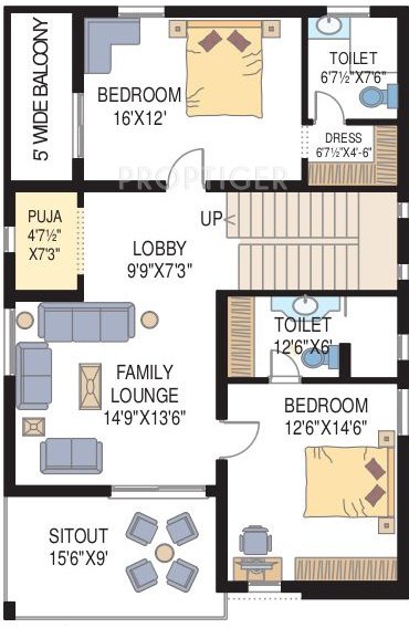 Tudor Ken (3BHK+3T (3,500 sq ft)   Pooja Room 3500 sq ft)