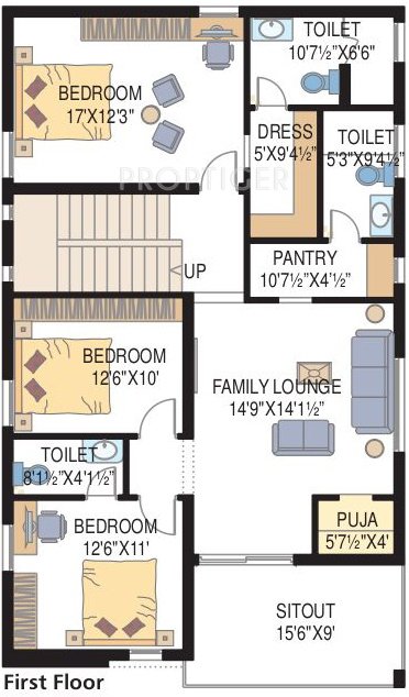 Tudor Ken (4BHK+4T (4,100 sq ft)   Servant Room 4100 sq ft)