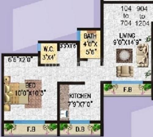 Labh Heights (1BHK+1T (630 sq ft) 630 sq ft)