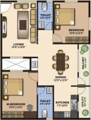 Aesthetic Mahalakshmi Enclave (2BHK+2T (1,170 sq ft) 1170 sq ft)