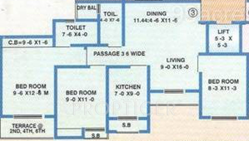 Reliance Residency (3BHK+2T (1,287 sq ft) 1287 sq ft) Reliance Residency (3BHK+2T (1,287 sq ft) 1287 sq ft)