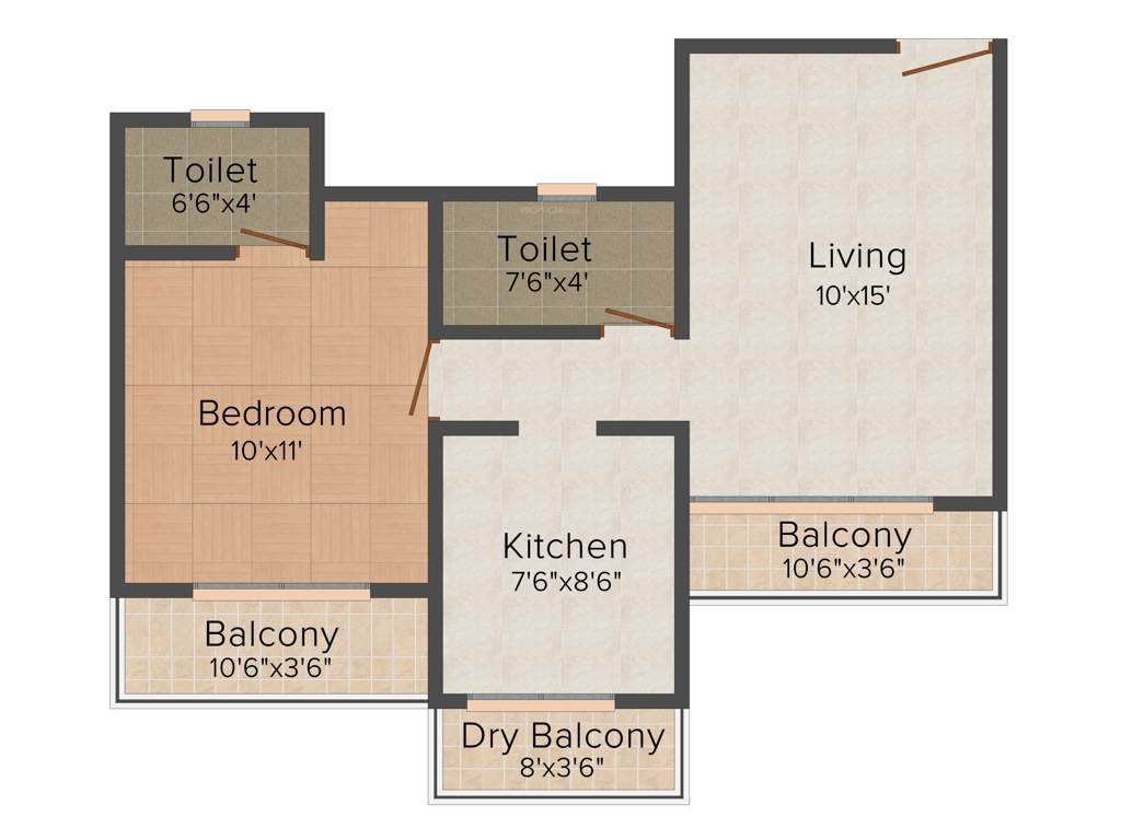 Salangpur Salasar Aangan (1BHK+2T (735 sq ft) 735 sq ft)