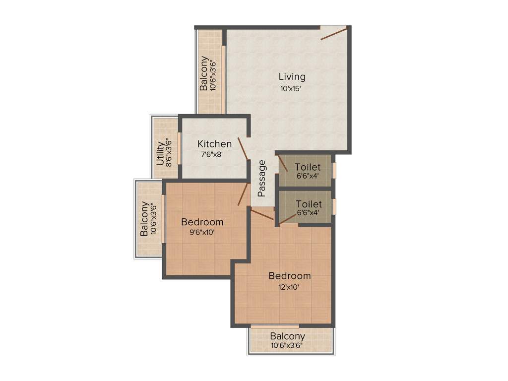 Salangpur Salasar Aangan (2BHK+2T (1,055 sq ft) 1055 sq ft)