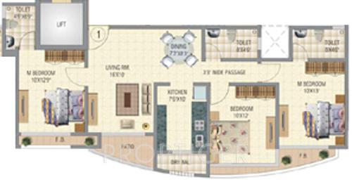 Arihant Mandapeshwar Kripa (3BHK+3T (1,465 sq ft) 1465 sq ft)