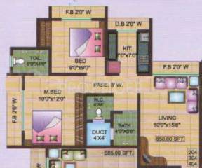 Complex (2BHK+2T (850 sq ft) 850 sq ft)  Complex (2BHK+2T (850 sq ft) 850 sq ft)