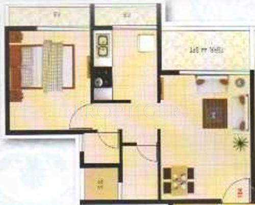 Aashish Shrushti Residency (1BHK+1T (725 sq ft) 725 sq ft) Aashish Shrushti Residency (1BHK+1T (725 sq ft) 725 sq ft)