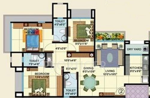 Veena Laya (3BHK+3T (1,565 sq ft) 1565 sq ft) Veena Laya (3BHK+3T (1,565 sq ft) 1565 sq ft)