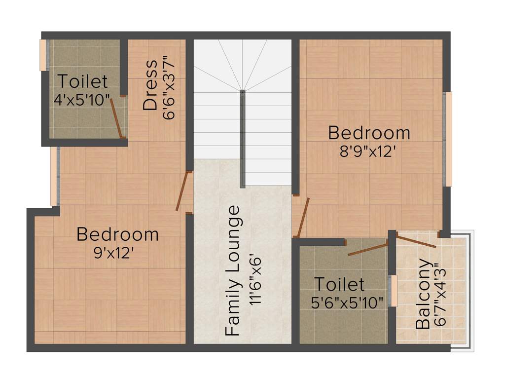 Visoka Magha (2BHK+3T (1,500 sq ft)   Pooja Room 1500 sq ft)