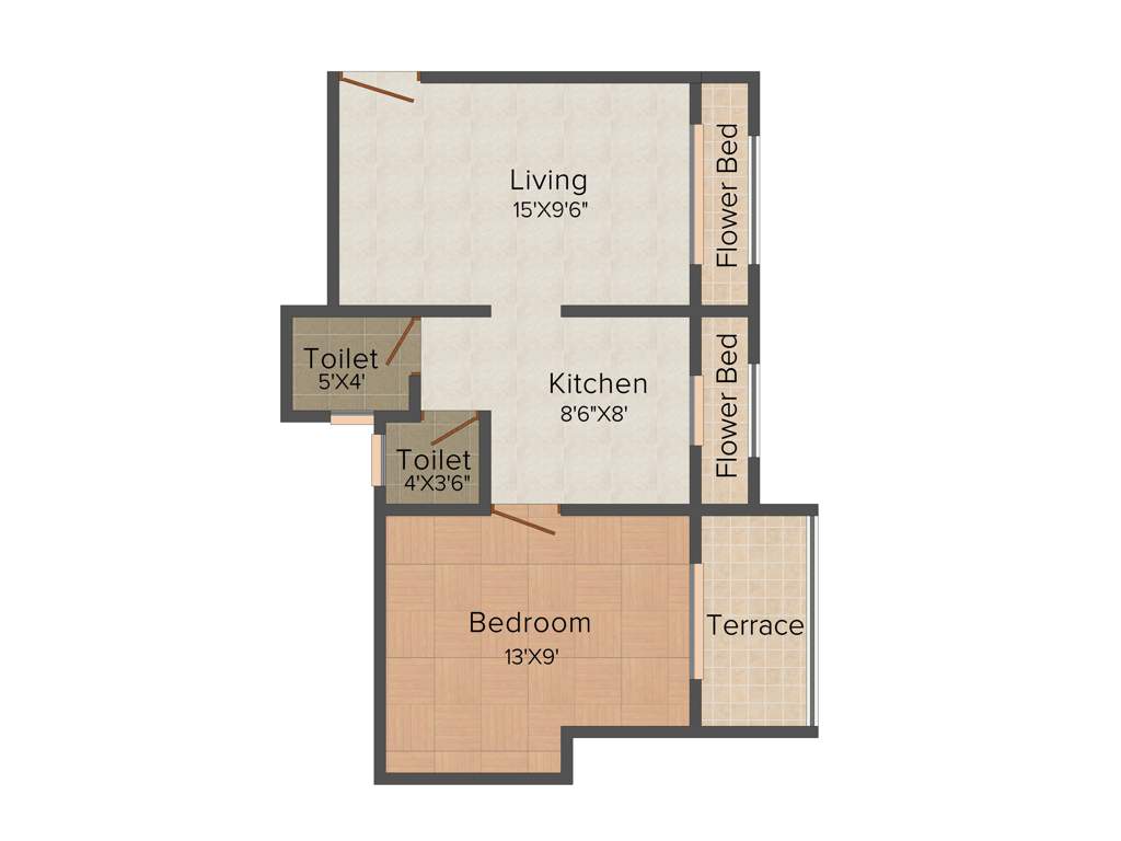 Virat Aangan (1BHK+1T (605 sq ft) 605 sq ft)