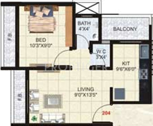Jay Panchsheel (1BHK+1T (600 sq ft) 600 sq ft)