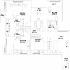 Sidharth Natura (3BHK+3T (1,380 sq ft) 1380 sq ft)