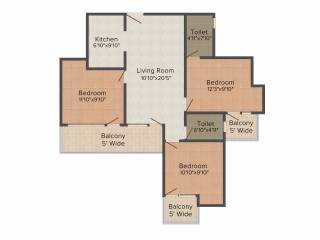 Cosmos Greens (3BHK+2T (1,240 sq ft) 1240 sq ft) Cosmos Greens (3BHK+2T (1,240 sq ft) 1240 sq ft)