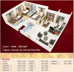 Vastav Sneha Enclave (3BHK+3T (1,625 sq ft) 1625 sq ft) Vastav Sneha Enclave (3BHK+3T (1,625 sq ft) 1625 sq ft)
