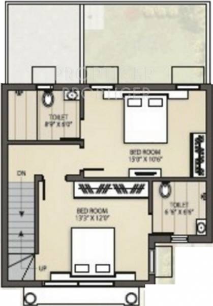 Harmony Developers Homes III First Floor Plan (4BHK+4T)