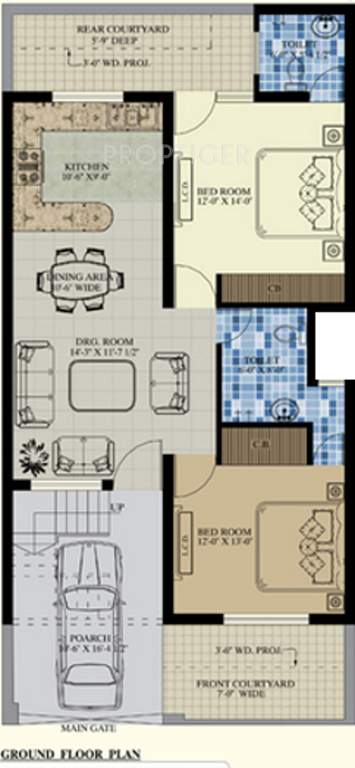 Divine Divine Villas (3BHK+3T (1,350 sq ft) 1350 sq ft)