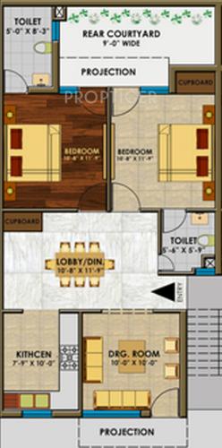 Divine Divine Independent Floors (2BHK+2T (1,200 sq ft) 1200 sq ft)
