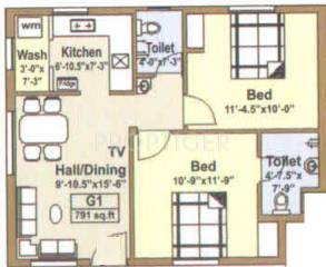 Value Vels Pride (2BHK+2T (791 sq ft) 791 sq ft) Value Vels Pride (2BHK+2T (791 sq ft) 791 sq ft)