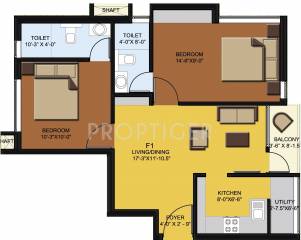 Bethel Daffodil (2BHK+2T (852 sq ft) 852 sq ft)