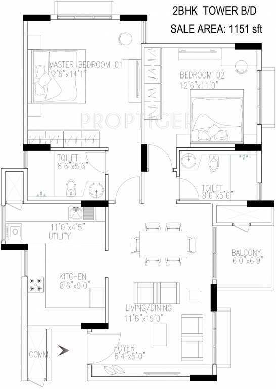 Vaswani Menlo Park (2BHK+2T (1,151 sq ft) 1151 sq ft) Vaswani Menlo Park (2BHK+2T (1,151 sq ft) 1151 sq ft)