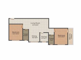 GM Meena Sparsh (2BHK+2T (1,060 sq ft) 1060 sq ft) GM Meena Sparsh (2BHK+2T (1,060 sq ft) 1060 sq ft)