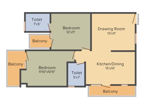 Gold Golf Links (2BHK+2T (1,350 sq ft) 1350 sq ft) Gold Golf Links (2BHK+2T (1,350 sq ft) 1350 sq ft)