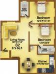MS MM Poorna (2BHK+2T (879 sq ft) 879 sq ft) MS MM Poorna (2BHK+2T (879 sq ft) 879 sq ft)