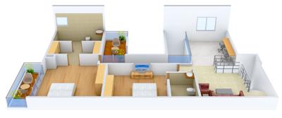 SSPDL Lakewood Enclave (3BHK+3T (2,504 sq ft)   Study Room 2504 sq ft)