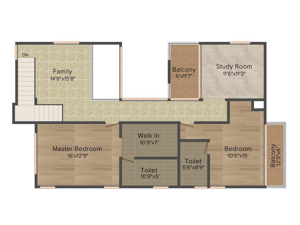SSPDL Lakewood Enclave (3BHK+3T (2,515 sq ft)   Study Room 2515 sq ft)
