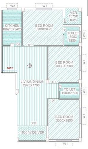 Jeet Royal (3BHK+2T (1,395 sq ft) 1395 sq ft) Jeet Royal (3BHK+2T (1,395 sq ft) 1395 sq ft)