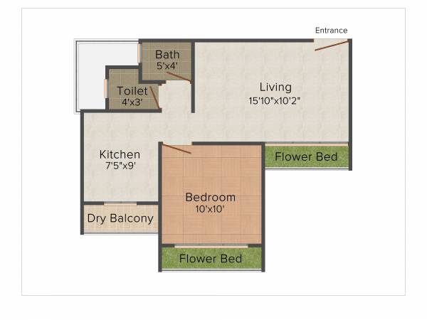 Karira Simran (1BHK+1T (701 sq ft) 701 sq ft) Karira Simran (1BHK+1T (701 sq ft) 701 sq ft)