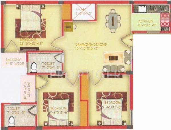 JBM Residency (3BHK+2T (930 sq ft) 930 sq ft) JBM Residency (3BHK+2T (930 sq ft) 930 sq ft)