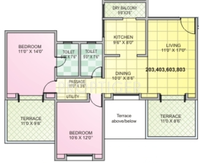 Gayatri Meghvarsha (2BHK+2T (1,153 sq ft) 1153 sq ft) Gayatri Meghvarsha (2BHK+2T (1,153 sq ft) 1153 sq ft)