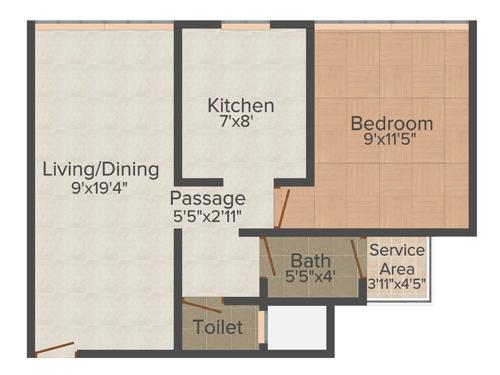 The Baya Goldspot (1BHK+1T (668 sq ft) 668 sq ft) The Baya Goldspot (1BHK+1T (668 sq ft) 668 sq ft)
